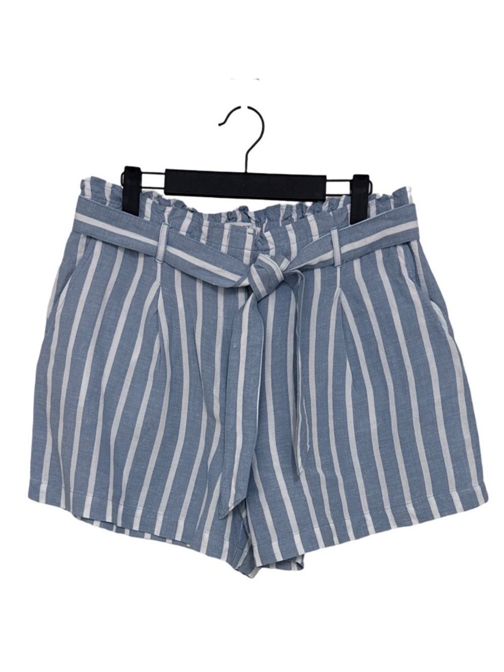 LOFT Paperbag Waist Tie Linen Blend Shorts Women’s Large Petite